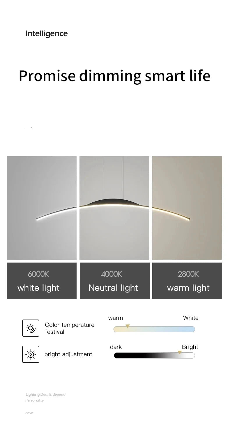 Lámpara de araña LED moderna