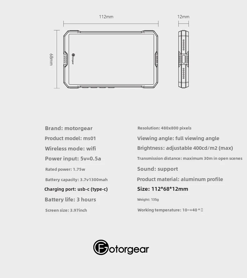 Wireless Magnetic Selfie Display for Mobile Phone.