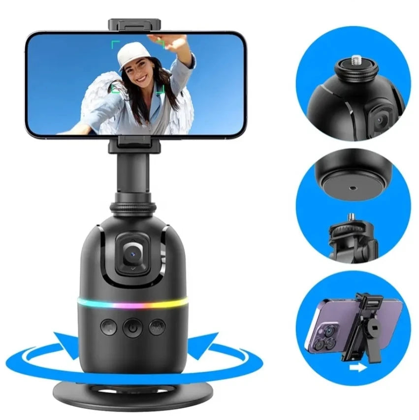 AI Face Tracking Gimbal P03 – Smart Auto Tracking with Gesture Control for Phones & Cameras