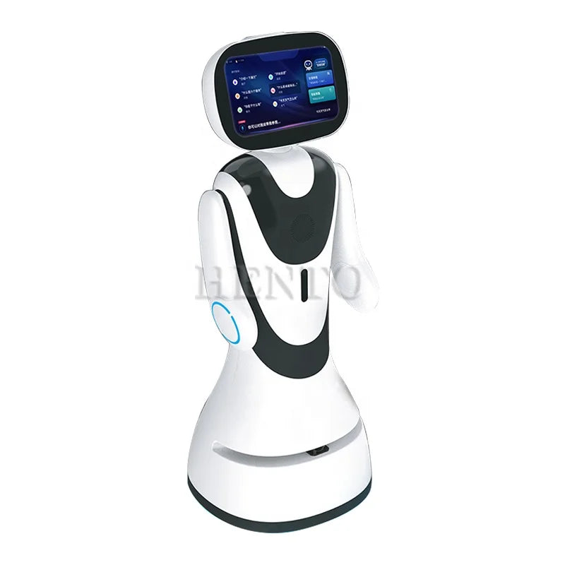 Commercial AI Welcome Reception Robot with 13.3" Touch Screen – Smart Service & Navigation Assistant