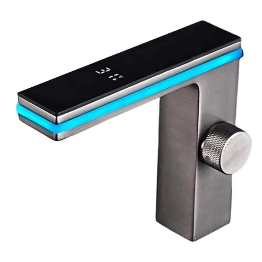 Led-equipped basin faucet