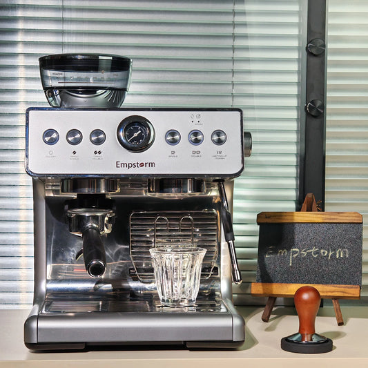 Empstorm Semi-Automatic Espresso Coffee Machine 20 Bar – 1450W Stainless Steel 304 Coffee Maker with 3L Tank (EM-21M)