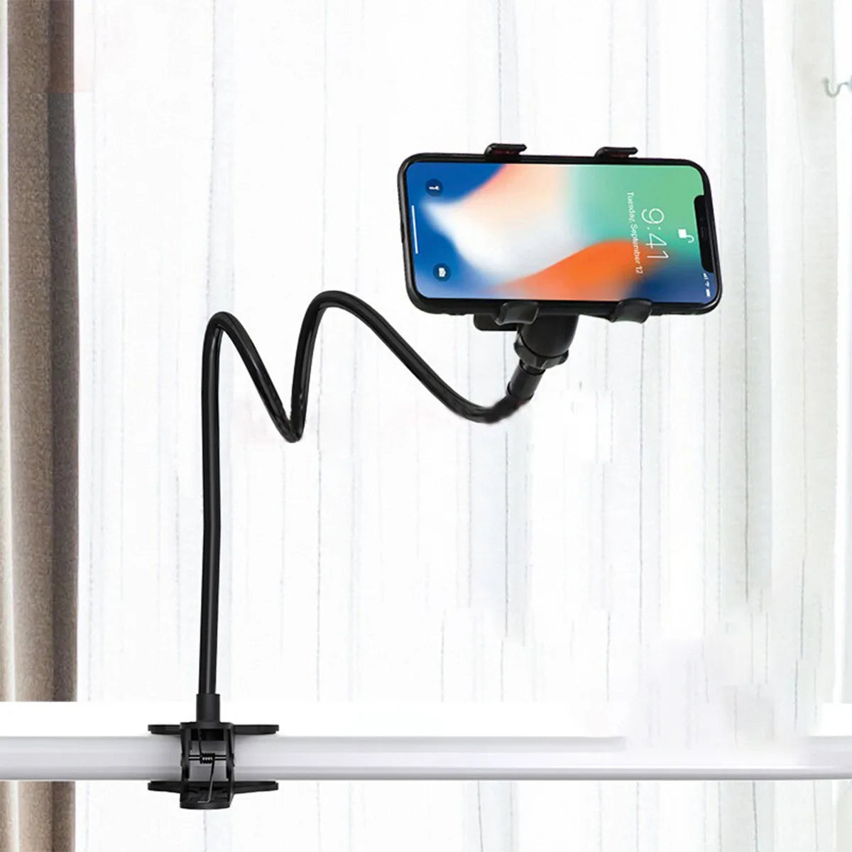 Flexible Phone & Tablet Holder – 360° Adjustable Stand for Bed & Desk Use