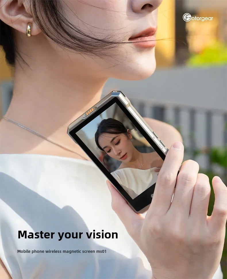 Wireless Magnetic Selfie Display for Mobile Phone.