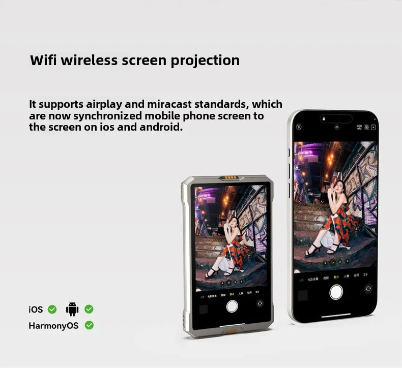 Wireless Magnetic Selfie Display for Mobile Phone.
