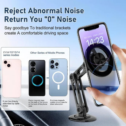 Magnetic Car Phone Mount – Adjustable & Flexible Dashboard, Vent, and Adhesive Holder