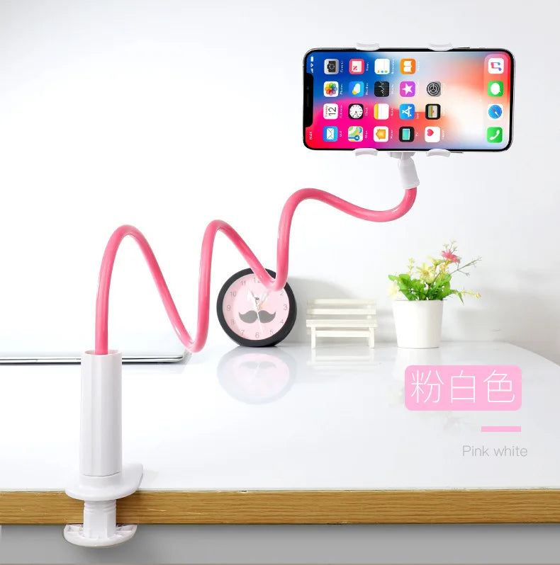 Flexible Phone & Tablet Holder – 360° Adjustable Stand for Bed & Desk Use