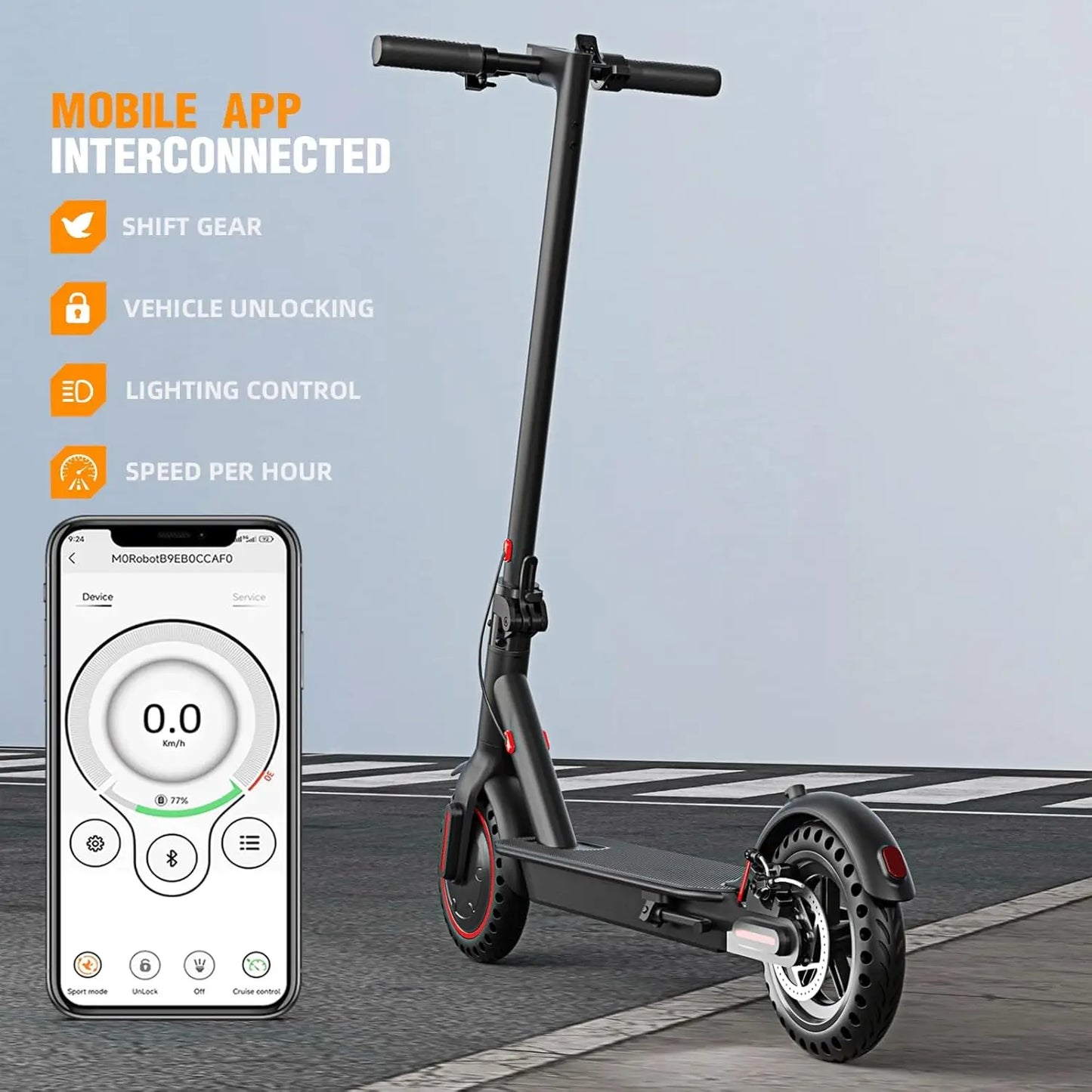Smart Electric Scooter 350W – Fast and Powerful
