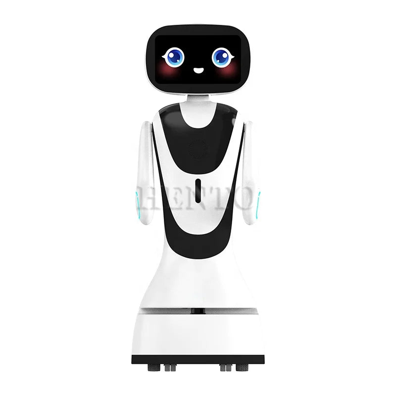 Commercial AI Welcome Reception Robot with 13.3" Touch Screen – Smart Service & Navigation Assistant