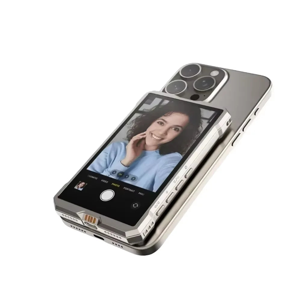 Wireless Magnetic Selfie Display for Mobile Phone.