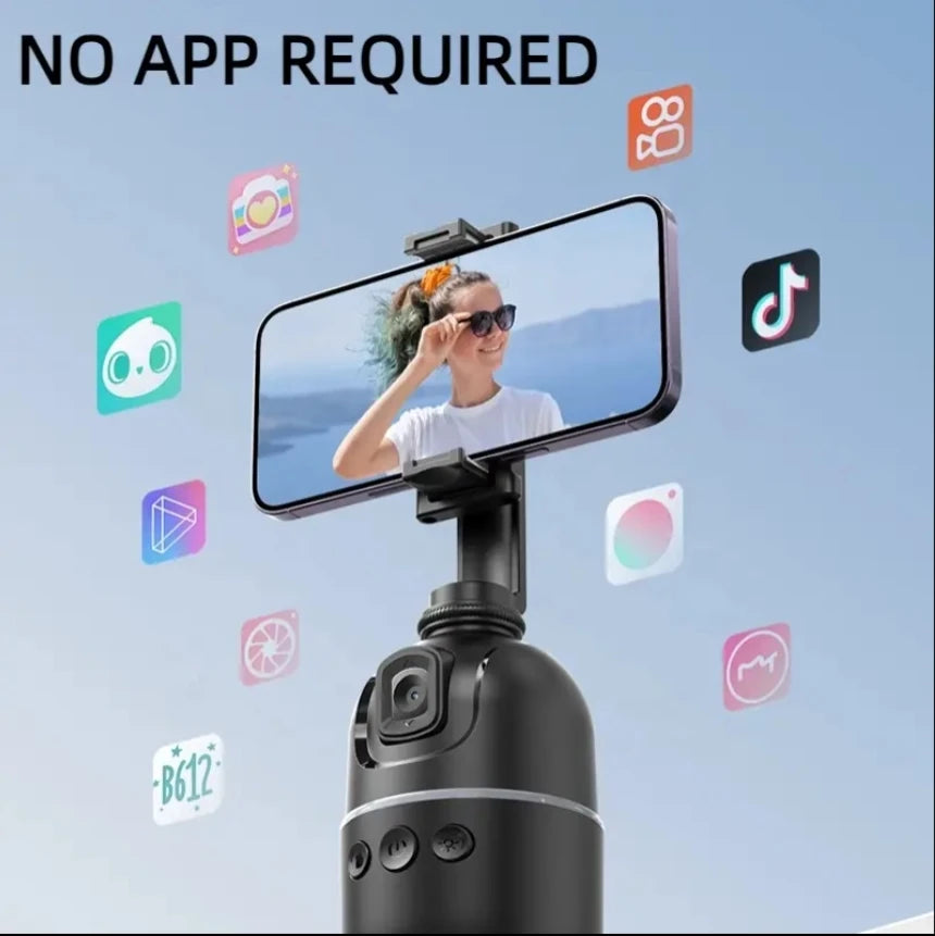 AI Face Tracking Gimbal P03 – Smart Auto Tracking with Gesture Control for Phones & Cameras