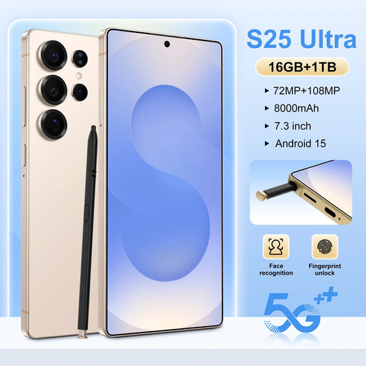 S25 Ultra 5G Smartphone 16GB RAM 8000mAh 120Hz eSIM