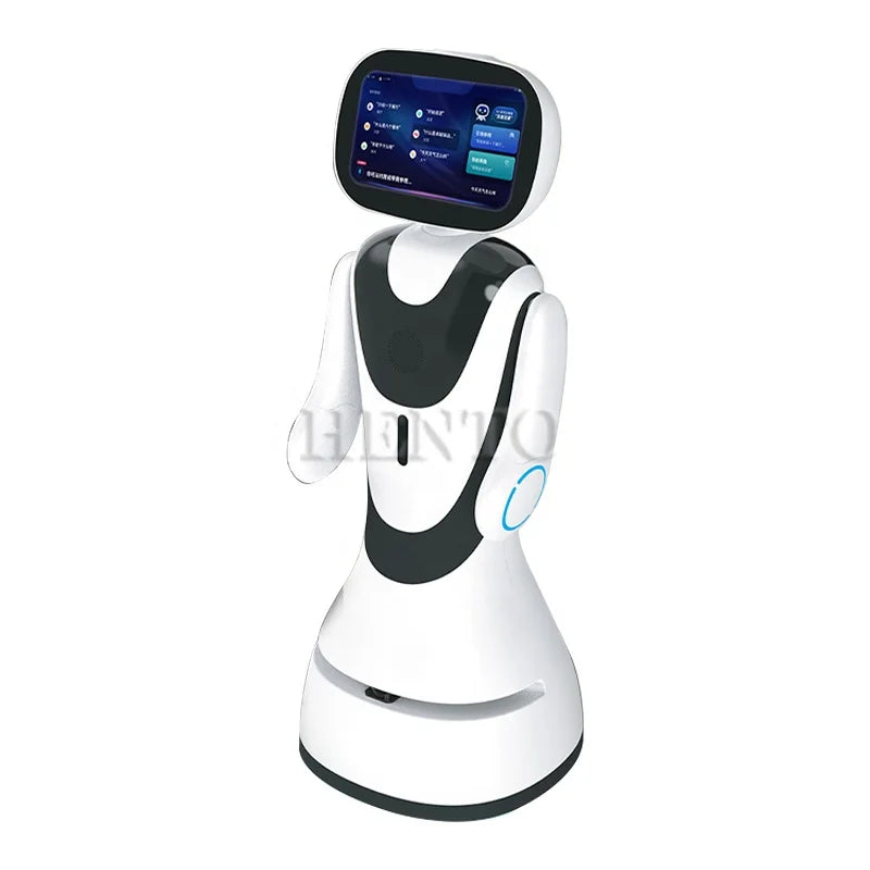 Commercial AI Welcome Reception Robot with 13.3" Touch Screen – Smart Service & Navigation Assistant