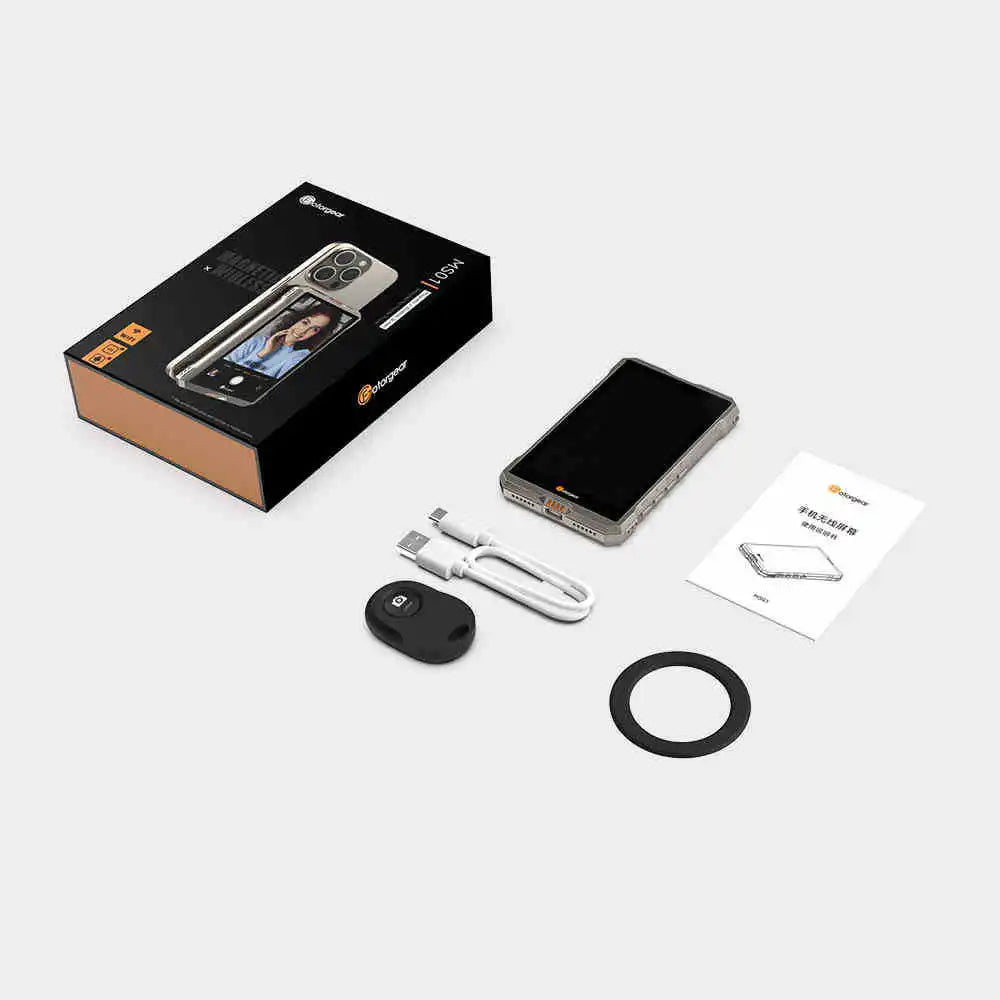 Wireless Magnetic Selfie Display for Mobile Phone.