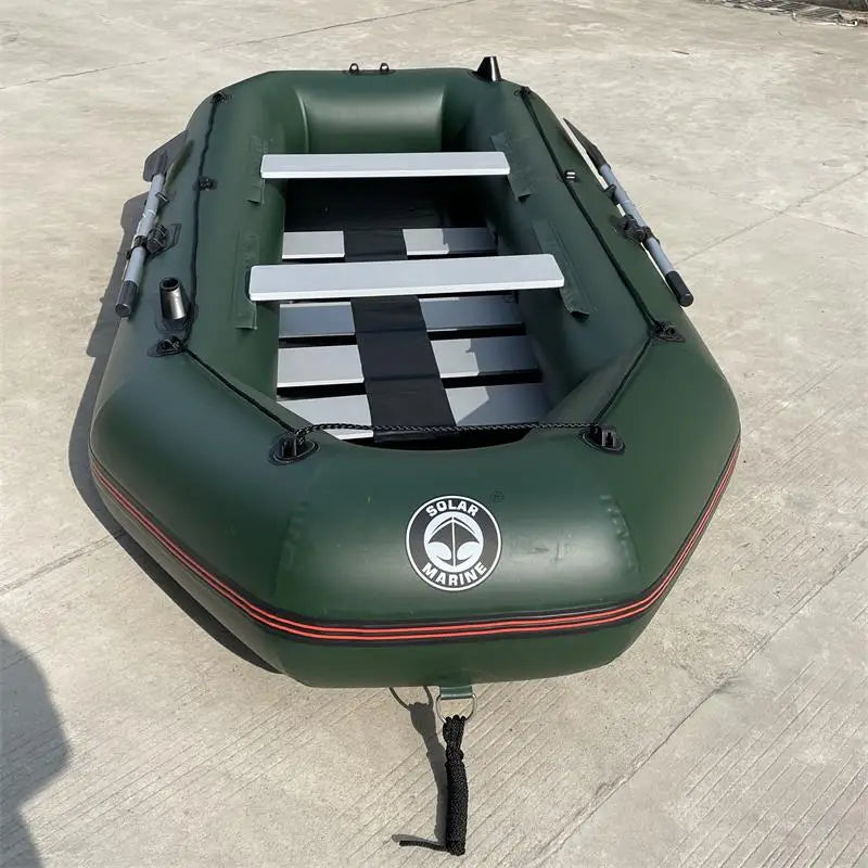 Solar Marine 4-Person Inflatable Banana Boat Towable Tube – Heavy Duty PVC Water Skiing Raft 8.8FT
