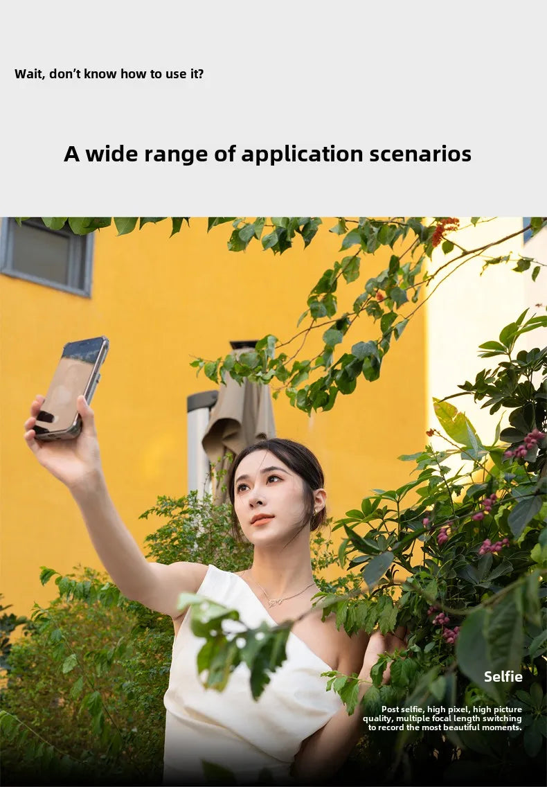 Wireless Magnetic Selfie Display for Mobile Phone.