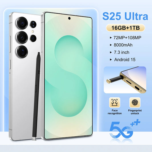 S25 Ultra 5G Smartphone 16GB RAM 8000mAh 120Hz eSIM