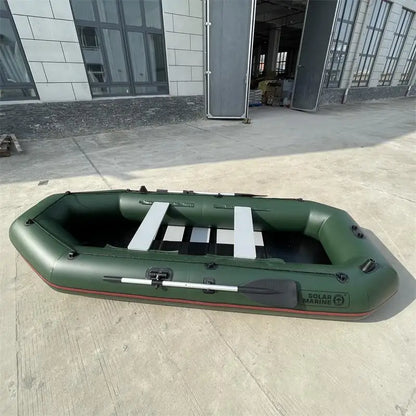 Solar Marine 4-Person Inflatable Banana Boat Towable Tube – Heavy Duty PVC Water Skiing Raft 8.8FT