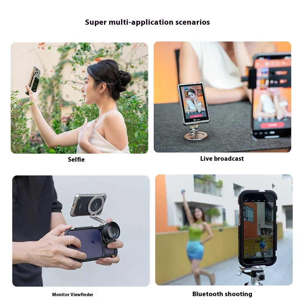 Wireless Magnetic Selfie Display for Mobile Phone.