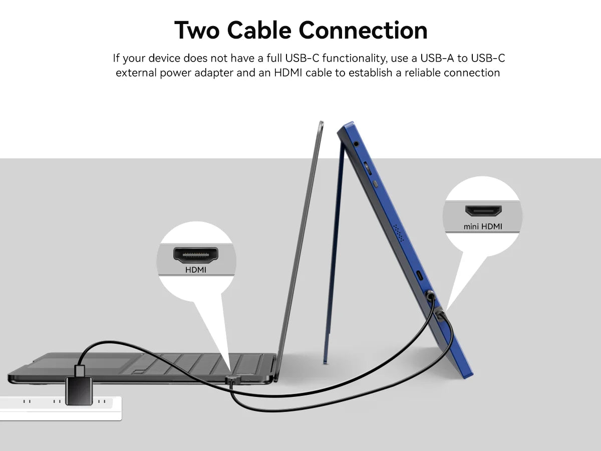 Monitor - Segunda pantalla externa de computadora para teléfono 