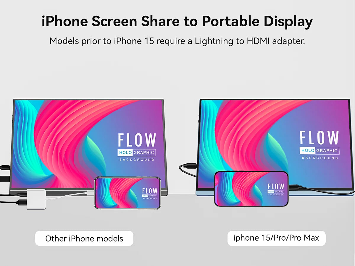 Monitor - Segunda pantalla externa de computadora para teléfono 